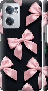 3D пластиковий матовий чехол Coquette Ribbons Dark Coquette для OnePlus Nord CE 2 - 6767m-2589 изображение 