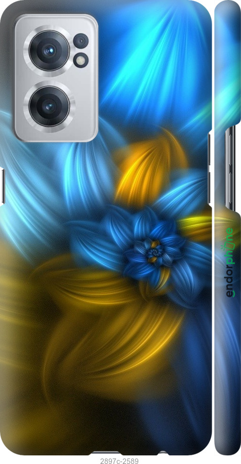

3D пластиковий матовий чохол "Візерунок 46" для OnePlus Nord CE 2, Синій