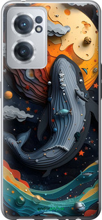 Силиконовый чехол Кит в космосе для OnePlus Nord CE 2 - 6328u-2589 изображение 