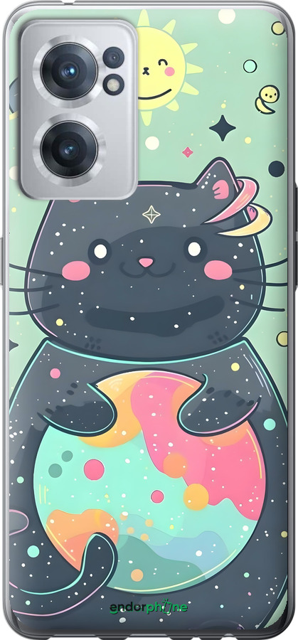 Силіконовий чехол Милый котик для OnePlus Nord CE 2 - 6364u-2589 изображение 