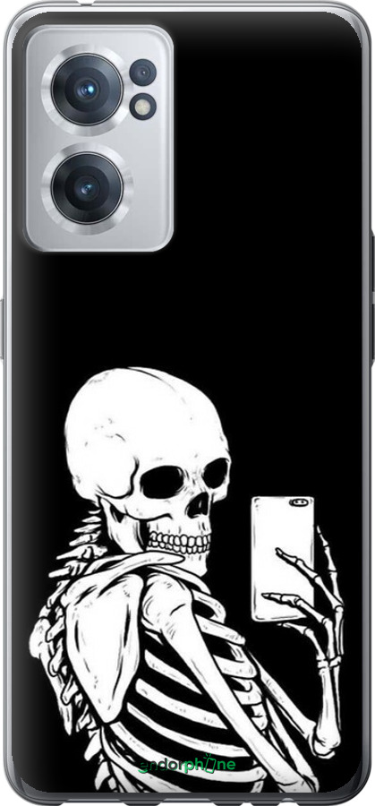Силиконовый чехол Скелет делает Selfie для OnePlus Nord CE 2 - 6535u-2589 изображение 