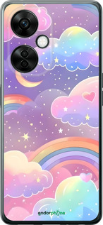 Силиконовый чехол Облака и радуга для OnePlus Nord CE 3 Lite 5G - 6312u-3144 изображение 