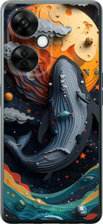 Силиконовый чехол Кит в космосе для OnePlus Nord CE 3 Lite 5G - 6328u-3144 изображение 