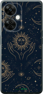 Силиконовый чехол Celestial Harmony: Sun & Moon Gold Mystic Pattern для OnePlus Nord CE 3 Lite 5G - 6778u-3144 изображение 