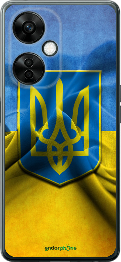 

Силіконовий чохол "Прапор та герб України" для OnePlus Nord CE 3 Lite 5G, Блакитний