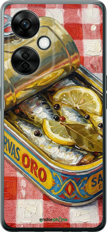 Силиконовый чехол Vintage Sardine Tin Phone для OnePlus Nord CE 3 Lite 5G - 6772u-3144 изображение 