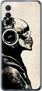 Силиконовый чехол Скелет-меломан v2 для OnePlus Nord CE 5G/CORE Edition 5G - 1200u-3484 изображение 