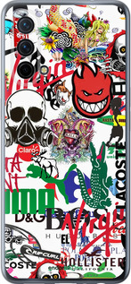 Силиконовый чехол Many different logos для OnePlus Nord CE 5G/CORE Edition 5G - 4022u-3484 изображение 