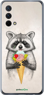 Силиконовый чехол Енотик с мороженым для OnePlus Nord CE 5G/CORE Edition 5G - 4602u-3484 изображение 