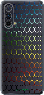 Силиконовый чехол Переливающиеся соты для OnePlus Nord CE 5G/CORE Edition 5G - 498u-3484 изображение 