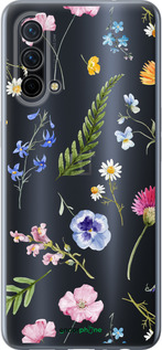 Силиконовый чехол Цветочный фон v2 для OnePlus Nord CE 5G/CORE Edition 5G - 5472u-3484 изображение 