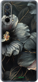 Силиконовый чехол Черные цветы для OnePlus Nord CE 5G/CORE Edition 5G - 6031u-3484 изображение 