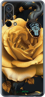 Силиконовый чехол Black snake and golden rose для OnePlus Nord CE 5G/CORE Edition 5G - 6068u-3484 изображение 