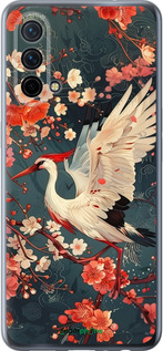 Силиконовый чехол Сакура и аист для OnePlus Nord CE 5G/CORE Edition 5G - 6108u-3484 изображение 