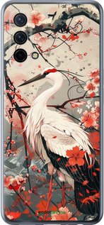 Силиконовый чехол Аист в цвету сакуры для OnePlus Nord CE 5G/CORE Edition 5G - 6109u-3484 изображение 