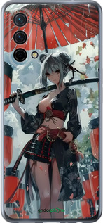 Силиконовый чехол Гейша-воин для OnePlus Nord CE 5G/CORE Edition 5G - 6124u-3484 изображение 