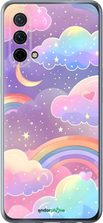 Силиконовый чехол Облака и радуга для OnePlus Nord CE 5G/CORE Edition 5G - 6312u-3484 изображение 