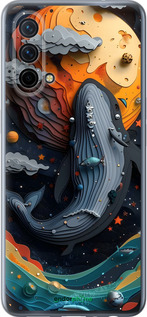 Силиконовый чехол Кит в космосе для OnePlus Nord CE 5G/CORE Edition 5G - 6328u-3484 изображение 