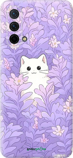 Силиконовый чехол Котик в цветах для OnePlus Nord CE 5G/CORE Edition 5G - 6390u-3484 изображение 