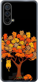 Силиконовый чехол Дерево и котики для OnePlus Nord CE 5G/CORE Edition 5G - 6516u-3484 изображение 