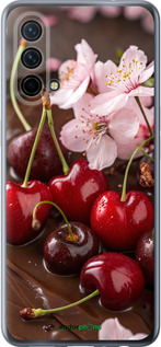 Силиконовый чехол Вишня в шоколаде для OnePlus Nord CE 5G/CORE Edition 5G - 6698u-3484 изображение 