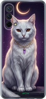 Силіконовий чехол Mystic White Cat Gothic Dark Purple Gold для OnePlus Nord CE 5G/CORE Edition 5G - 6805u-3484 изображение 