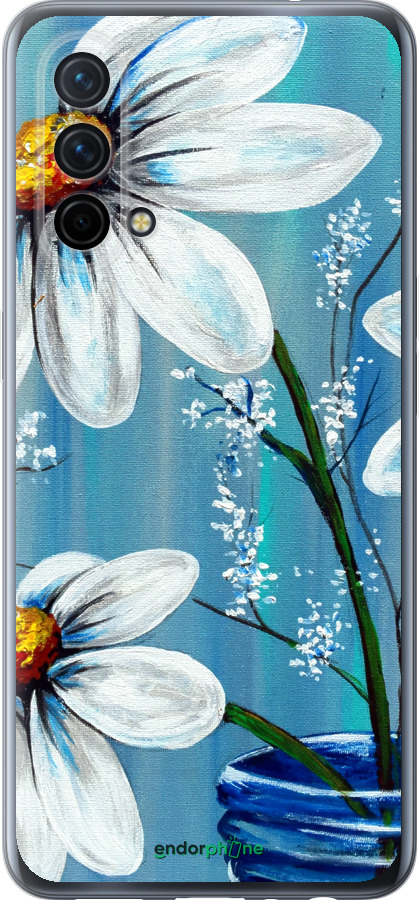 Силиконовый чехол Красивые арт-ромашки для OnePlus Nord CE 5G/CORE Edition 5G - 4031u-3484 изображение 