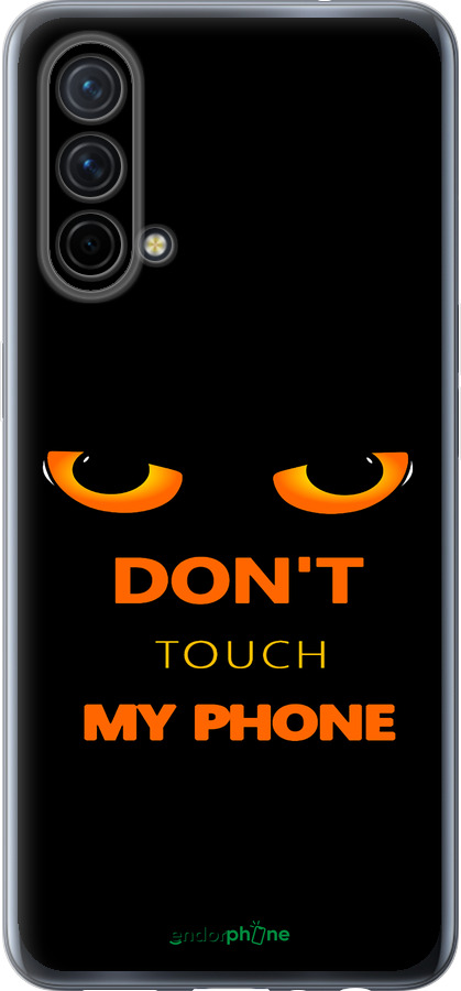 Силиконовый чехол Don't touch the phone для OnePlus Nord CE 5G/CORE Edition 5G - 4261u-3484 изображение 