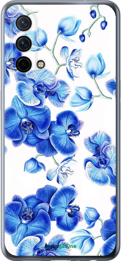 Силиконовый чехол Голубые орхидеи для OnePlus Nord CE 5G/CORE Edition 5G - 4406u-3484 изображение 