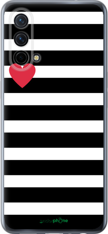 Силиконовый чехол Черно-белые полосы для OnePlus Nord CE 5G/CORE Edition 5G - 4461u-3484 изображение 