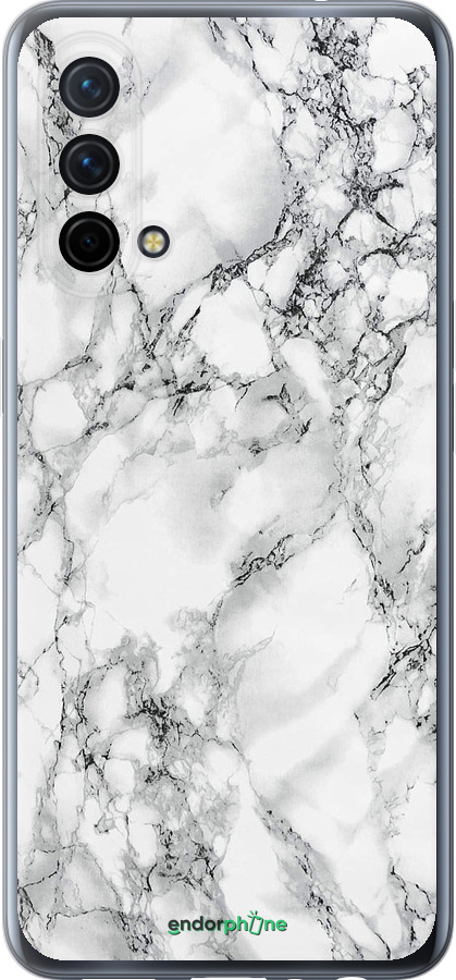 Силиконовый чехол Мрамор белый для OnePlus Nord CE 5G/CORE Edition 5G - 4480u-3484 изображение 
