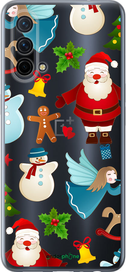 Силиконовый чехол Новогодний 1 для OnePlus Nord CE 5G/CORE Edition 5G - 4614u-3484 изображение 