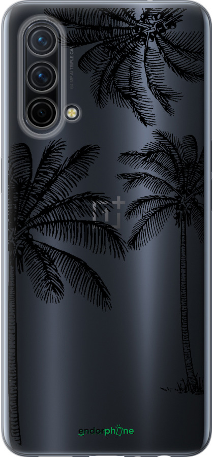 Силиконовый чехол Пальмы1 для OnePlus Nord CE 5G/CORE Edition 5G - 4634u-3484 изображение 