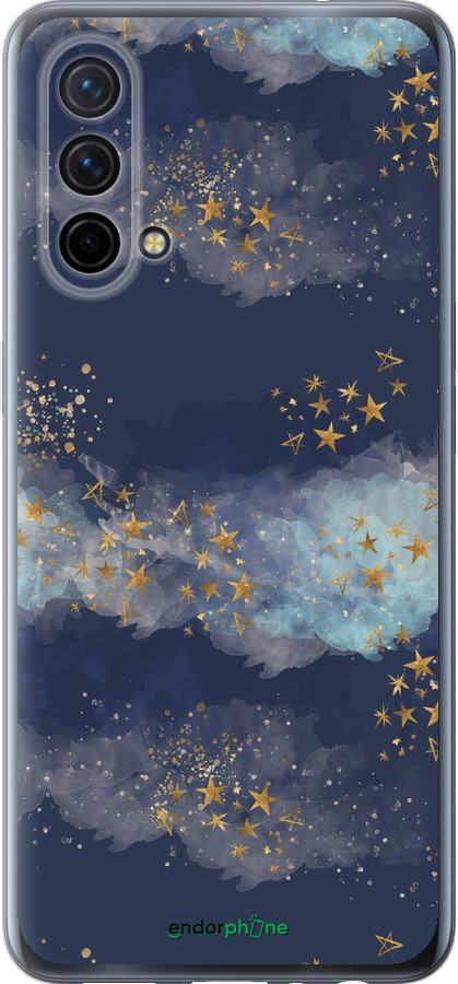 Силиконовый чехол Ночь золотые звезды для OnePlus Nord CE 5G/CORE Edition 5G - 5421u-3484 изображение 