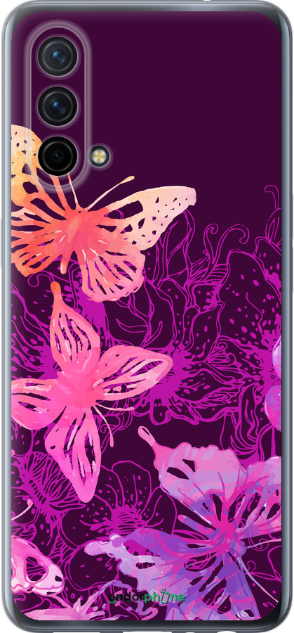 Силиконовый чехол Бабочки v2 для OnePlus Nord CE 5G/CORE Edition 5G - 5475u-3484 изображение 