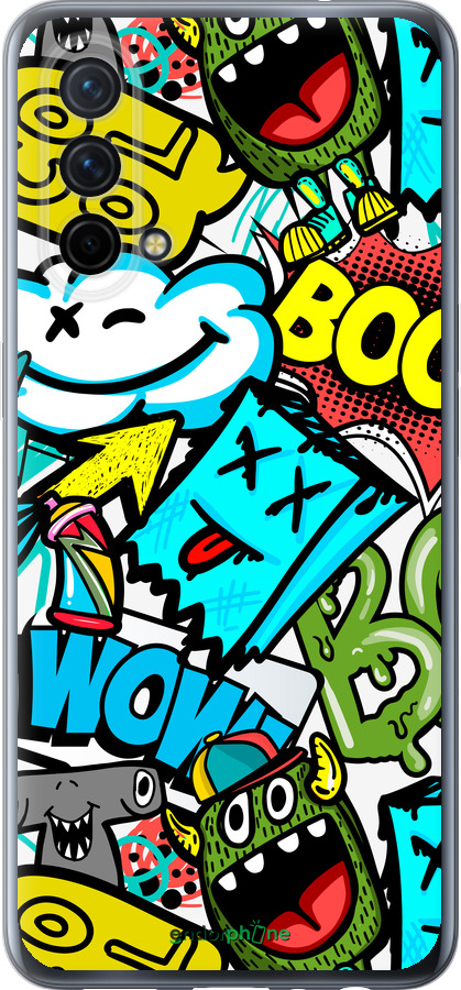 Силиконовый чехол Стикеры v4 для OnePlus Nord CE 5G/CORE Edition 5G - 5508u-3484 изображение 