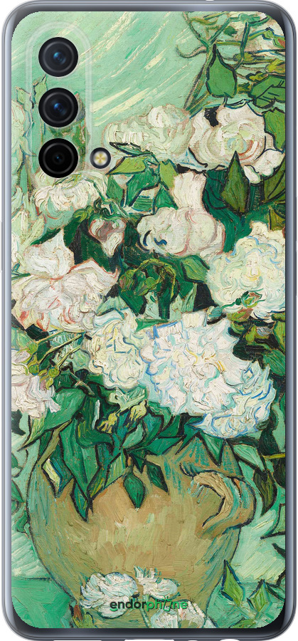 Силиконовый чехол Винсент Ван Гог. Ваза с розами для OnePlus Nord CE 5G/CORE Edition 5G - 5543u-3484 изображение 
