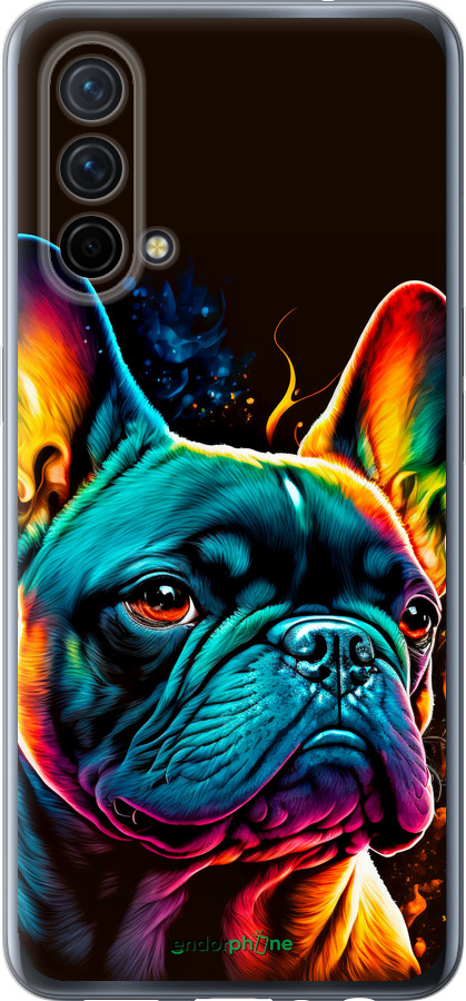Силиконовый чехол Яркий бульдог для OnePlus Nord CE 5G/CORE Edition 5G - 5547u-3484 изображение 