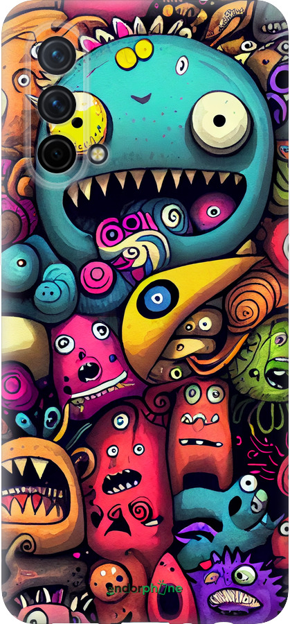 Силиконовый чехол Cмешные монстры для OnePlus Nord CE 5G/CORE Edition 5G - 5549u-3484 изображение 