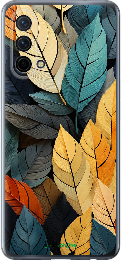 Силиконовый чехол Кольорове листя для OnePlus Nord CE 5G/CORE Edition 5G - 5644u-3484 изображение 