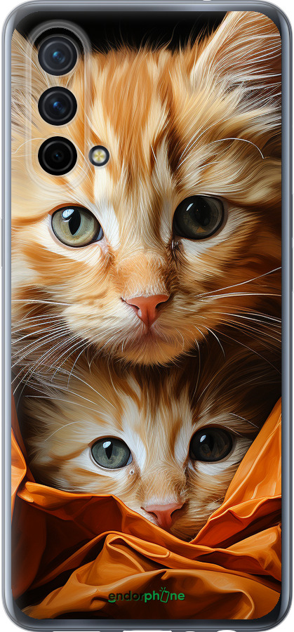 Силиконовый чехол Котики 2 для OnePlus Nord CE 5G/CORE Edition 5G - 5664u-3484 изображение 