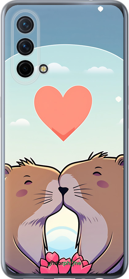 Силиконовый чехол Капибара любовь для OnePlus Nord CE 5G/CORE Edition 5G - 6027u-3484 изображение 