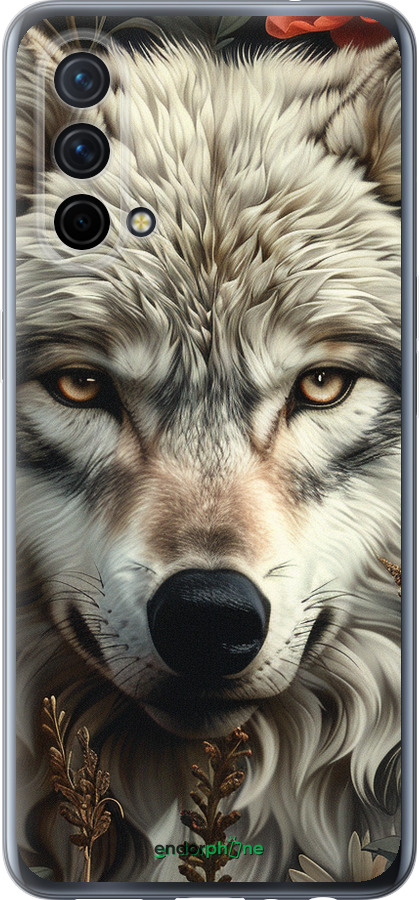 Силиконовый чехол Волчий взгляд для OnePlus Nord CE 5G/CORE Edition 5G - 6066u-3484 изображение 