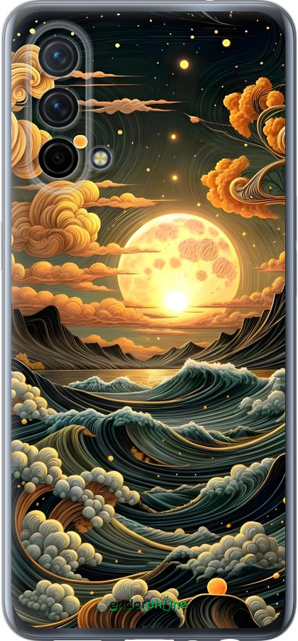 Силиконовый чехол Арт волны для OnePlus Nord CE 5G/CORE Edition 5G - 6332u-3484 изображение 