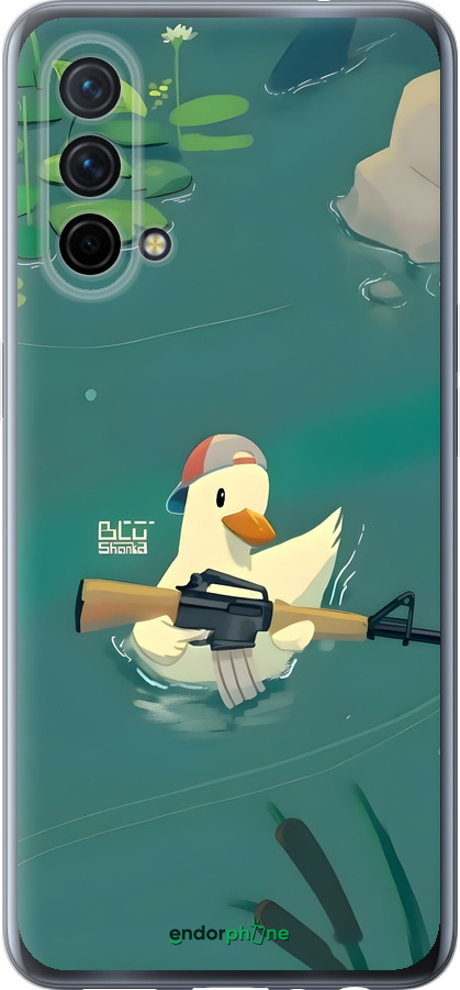 Силиконовый чехол Уточка с автоматом для OnePlus Nord CE 5G/CORE Edition 5G - 6356u-3484 изображение 