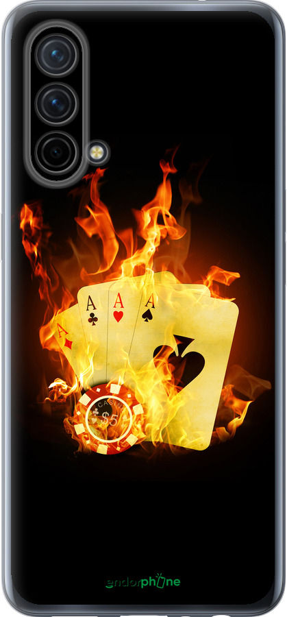 Силиконовый чехол Горящие карты для OnePlus Nord CE 5G/CORE Edition 5G - 839u-3484 изображение 
