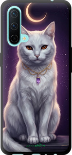 TPU чехол Mystic White Cat Gothic Dark Purple Gold для OnePlus Nord CE - 6805b-2382 изображение 