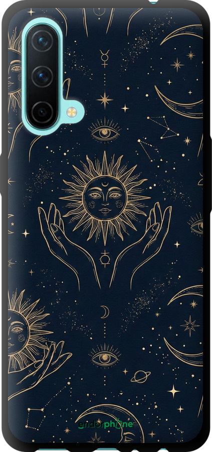 TPU чехол Celestial Harmony: Sun & Moon Gold Mystic Pattern для OnePlus Nord CE - 6778b-2382 изображение 