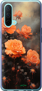 Силіконовий чехол Оранжеві троянди для OnePlus Nord CE - 5944u-2382 изображение 