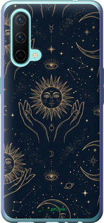 Силиконовый чехол Celestial Harmony: Sun & Moon Gold Mystic Pattern для OnePlus Nord CE - 6778u-2382 изображение 